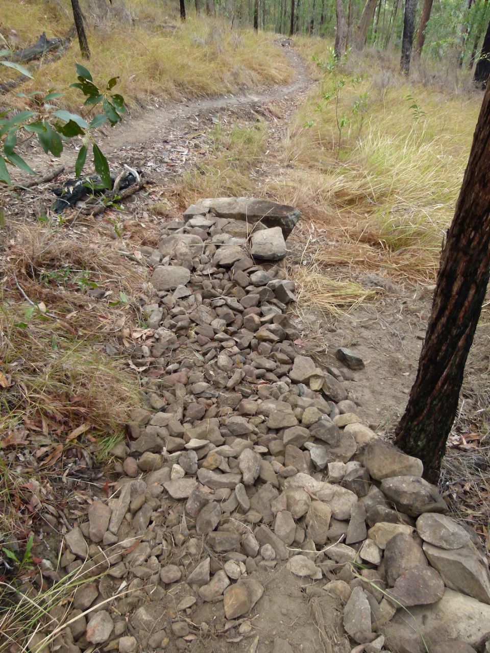 The first layer of stones